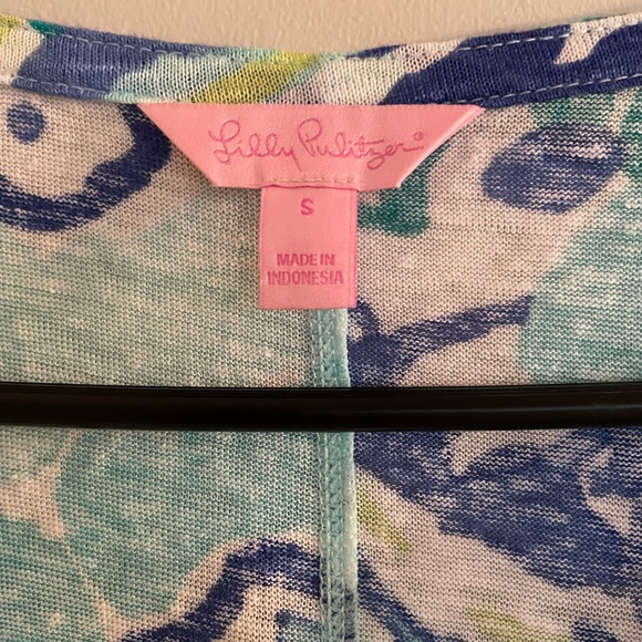Lilly Pulitzer Duval Dress in Pool Blue Stay Cool print - Picture 5 of 5